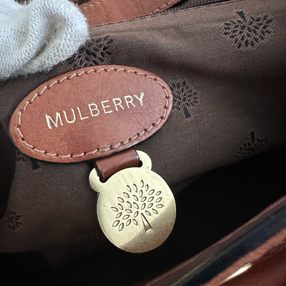 Mulberry Alexa Oak Soft Buffalo Leather Satchel - Picture 8 of 15